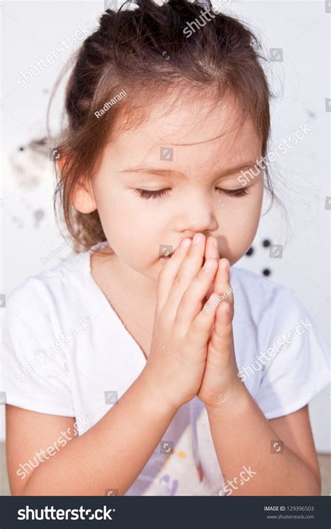 Little Girl Praying Stock Photo 129396503 Shutterstock
