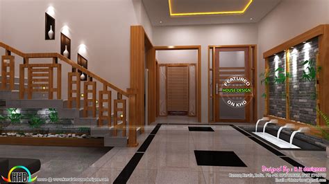 Modular Kitchen Living And Dining Interiors Kerala Home Design And