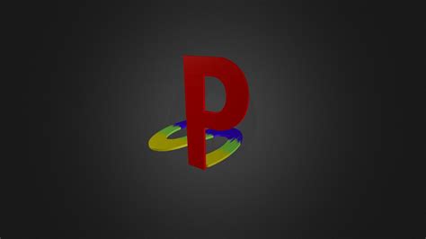 logo playstation 1 3d model by anastacio games fabio brooks [1f9c0e9] sketchfab