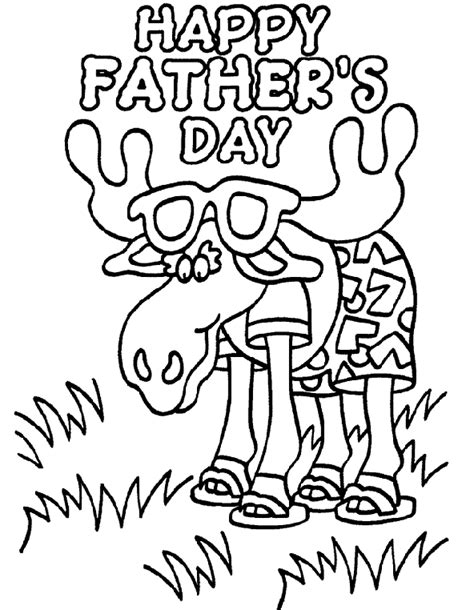 Fathers Day Relax Coloring Page