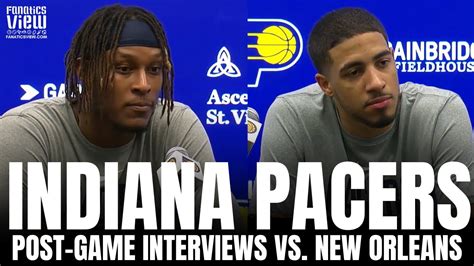 Tyrese Haliburton And Myles Turner React To Indiana Pacers Win Vs New