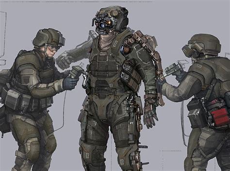 Military Cyborgs From John Liew Cyborgs Soldier Sci Fi Concept Art