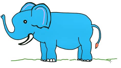 Cómo Dibujar Un Elefante Paso A Paso Muy Facil How To Draw An
