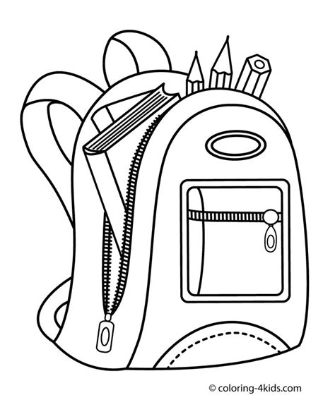 Over 128 bookbag pictures to choose from, with no signup needed. Art Supplies Coloring Pages | Free download on ClipArtMag