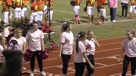 Lchs Cheer Squad Stunt At Oct 28 Game Vs Coffeyville Youtube