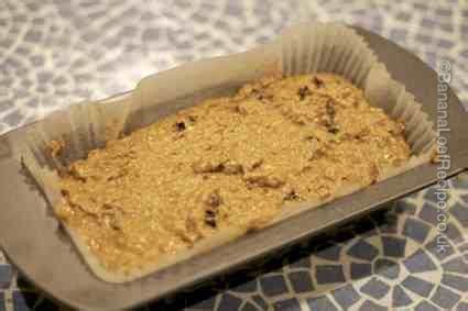 1/2 cup plain bread crumbs (or slightly ground oats). Baking your loaf in a different cake tin size