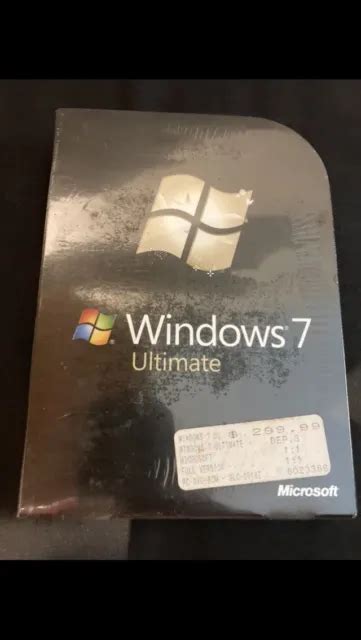 New Genuine Microsoft Windows 7ultimate 3264 Bit Full Retail Boxdvd