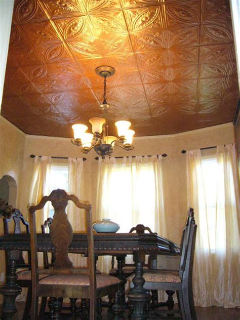 The inventor of the snaplock tin ceiling panel which screws directly to any ceiling without a wood substrate. Dining Rooms with Tin Ceilings - Traditional - Dining Room ...