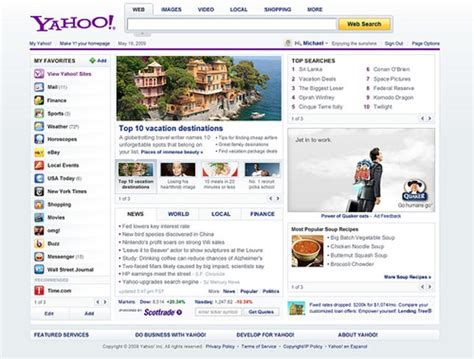 Yahoo Considers Another Home Page Redesign Cnet