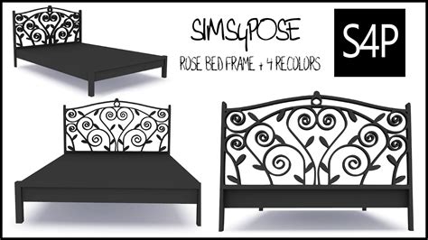 Sims 4 Pose Rose Bed Bed Frame Sims 4 Pose Cc