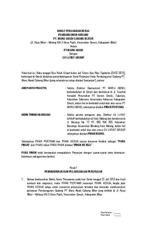 Jabatan keselamatan dan kesihatan pekerjaan malaysia (bahagian higien industri & ergonomik) tataamalan industri. Contoh Surat Berita Acara Kemajuan Pekerjaan