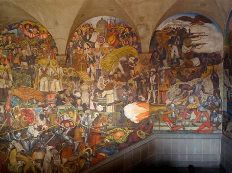 Diego Riveras Mural In The Palacio Nacional De Mexico Mexico Mexico City Mural