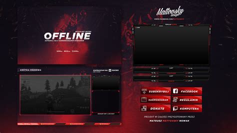 Free Twitch Overlay Template 2018 2 Behance