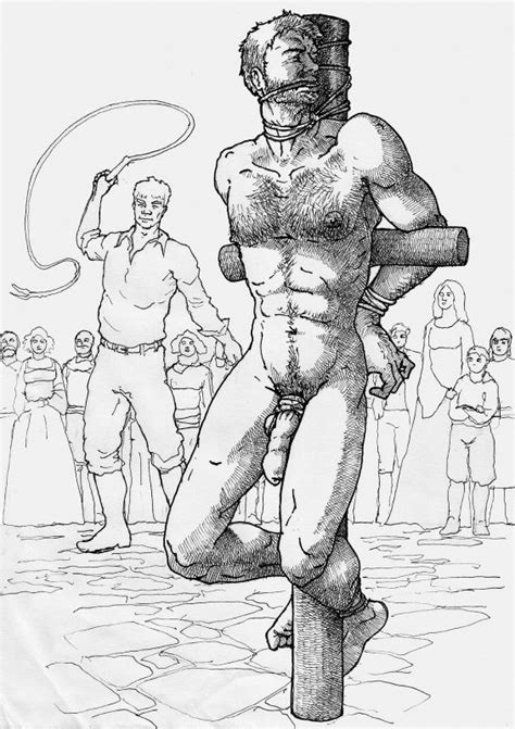 Male Nude Drawings Punishment Bdsm Fetish