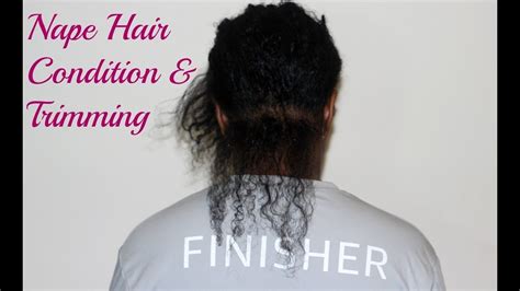 Natural Hair Nape Kitchen Hair Condition And Trimming Youtube