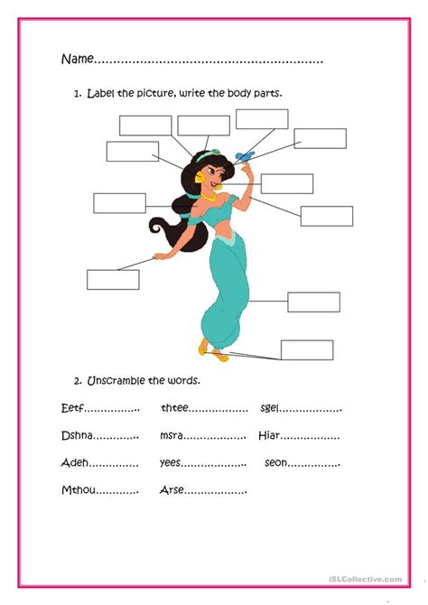 Our free body parts worksheets are great additional resources for you perfect for revision. body parts worksheet - Free ESL printable worksheets made ...