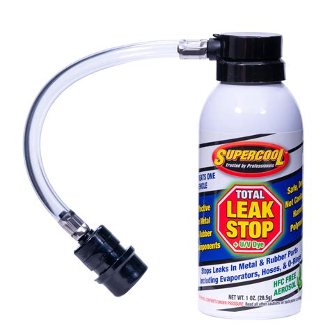 R134a Total Leak Stop With Uv Dye And Applicator Hose Tsi Supercool