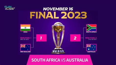 South Africa Vs Australia Icc World Cup 2023 Semi Final Match