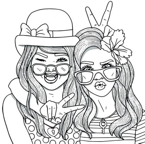 Best Friend Coloring Pages For Girls At Free