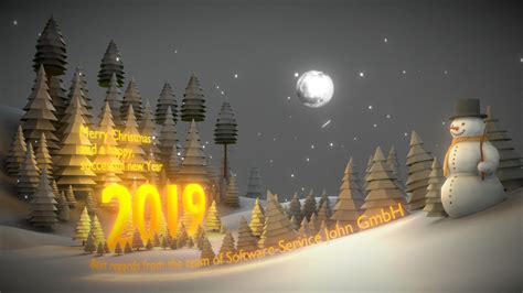 Merry Christmas 2018 3d Model By Vis All 3d Vis All 00a28f6