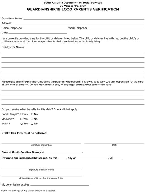 Dss Form 37117 Download Printable Pdf Or Fill Online Guardianshipin