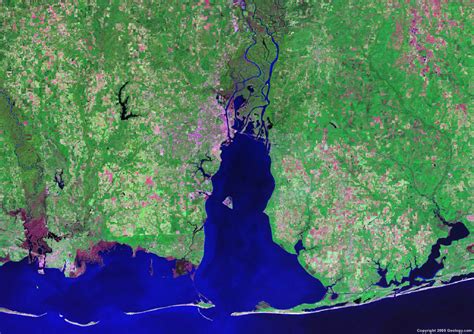 Mobile Alabama Satellite Image Satellite Photo Geologycom