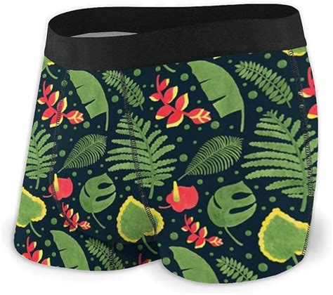 Amazon Com The Tropical Plant Mens Boxer Briefs No Ride Up Underwear