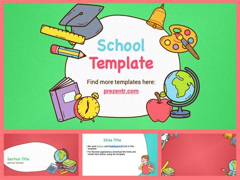 Free School Powerpoint Template Prezentr