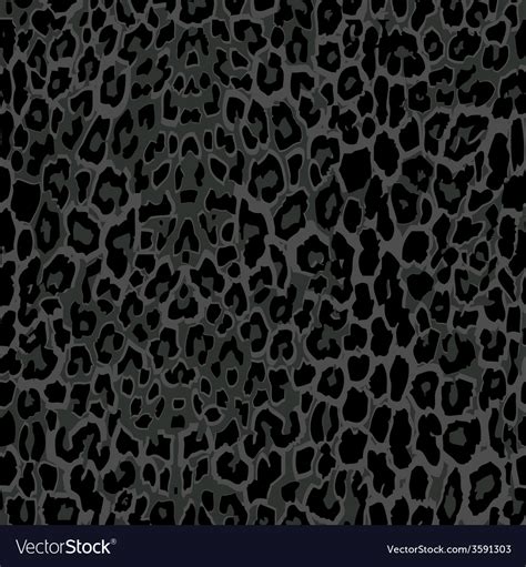 Seamless Black Leopard Print Royalty Free Vector Image