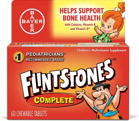 Flintstones Vitamins Complete Multivitamin Chewables 60 Ct By 001 Health And Household