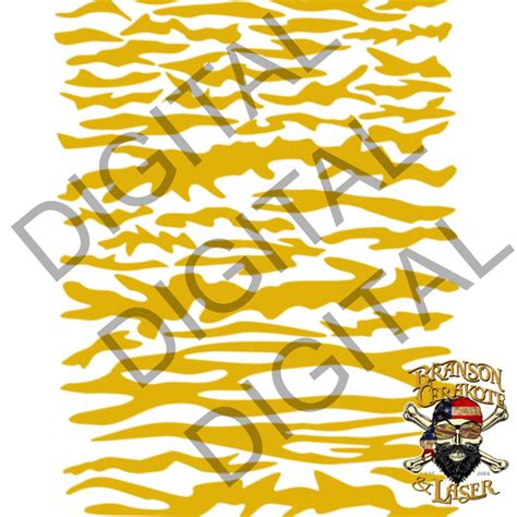 Tiger Stripe Camo Stencil Pistol Digital Download Branson