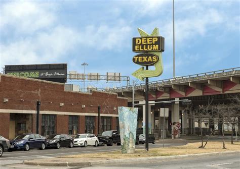 Entrance Sign Deep Ellum Dallas Texas Editorial Photo Image Of