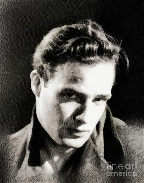 Marlon Brando Vintage Actor Painting By Esoterica Art Agency Fine