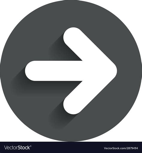 Download Arrow sign icon next button navigation symbol Vector Image