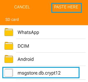 All you got to do is launch the application and go to your phone's storage > internal. How to Backup WhatsApp to Computer