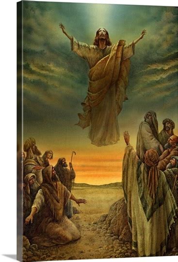 Jesus Ascending Into Heaven Photo Canvas Print Great Big