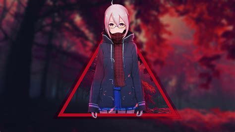 Pink Haired Anime Character Wallpaper Red Forest Hd Wallpaper