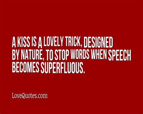 kiss is a lovely trick love quotes