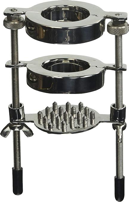 Amazon Com Master Series Stainless Steel Spiked Cbt Ball Stretcher And Crusher Health Household