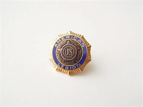Vintage American Legion Lapel Pin Gold Tone And By Astrasshadow