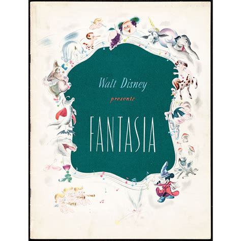 Fantasia 1940 Movie Program Starring Leopold Stokowski Deems Taylor And