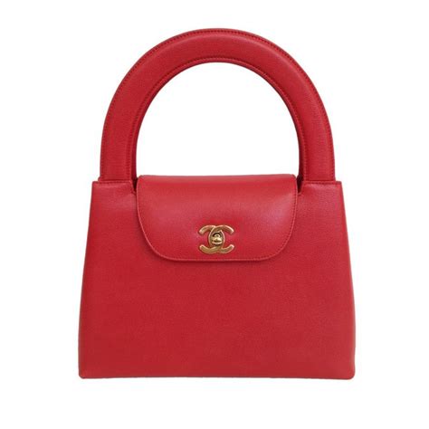 Chanel Red Handbag Vintage Chanel Bag Chanel Bag Luxury Bags
