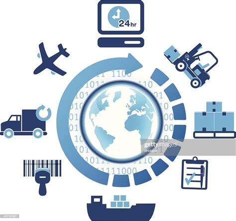 Global Logistics Shipping Icons High Res Vector Graphic Getty Images