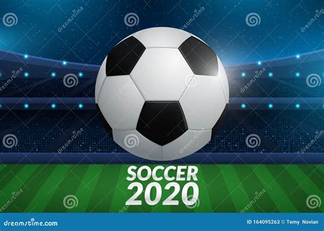 Football 2020 World Championship Cup Background Soccer Vector