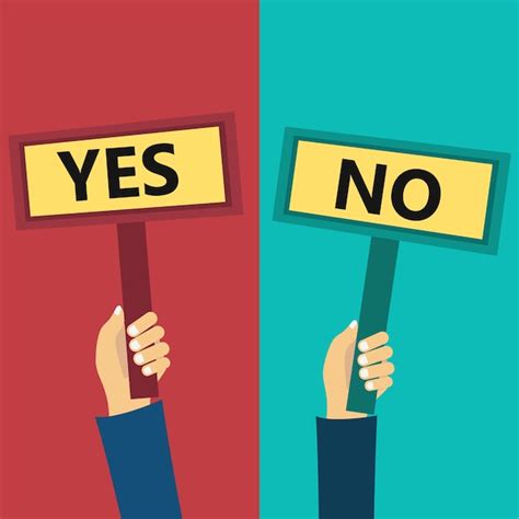 Free Vector Yes And No Signs
