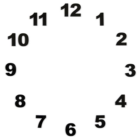 Clock Numbers Papirio