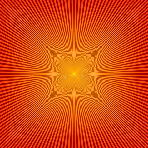 Red Sunbeams Background Vector Illustration Stock Illustration
