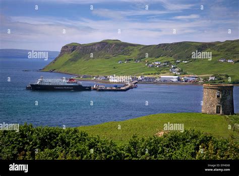 Calmac Vessel Mv Hebrides At Uig Isle Of Skye Stock Photo Alamy