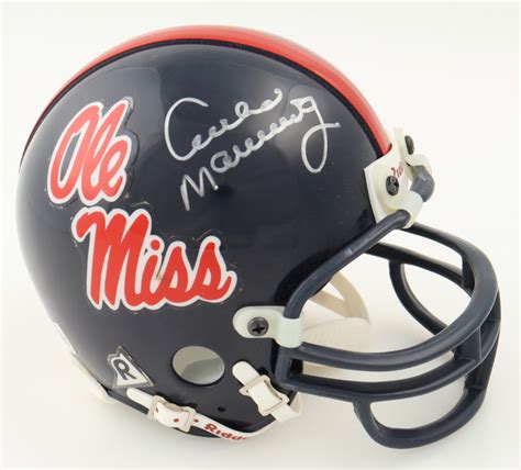 Archie Manning Signed Ole Miss Rebels Mini Helmet Psa Pristine Auction