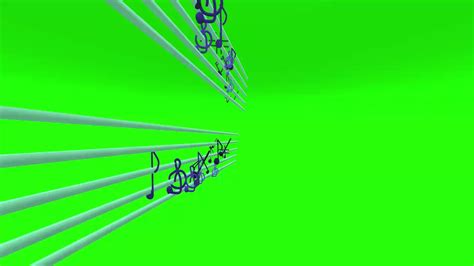 Green Screen Clips Music Notes On Score 10 Youtube